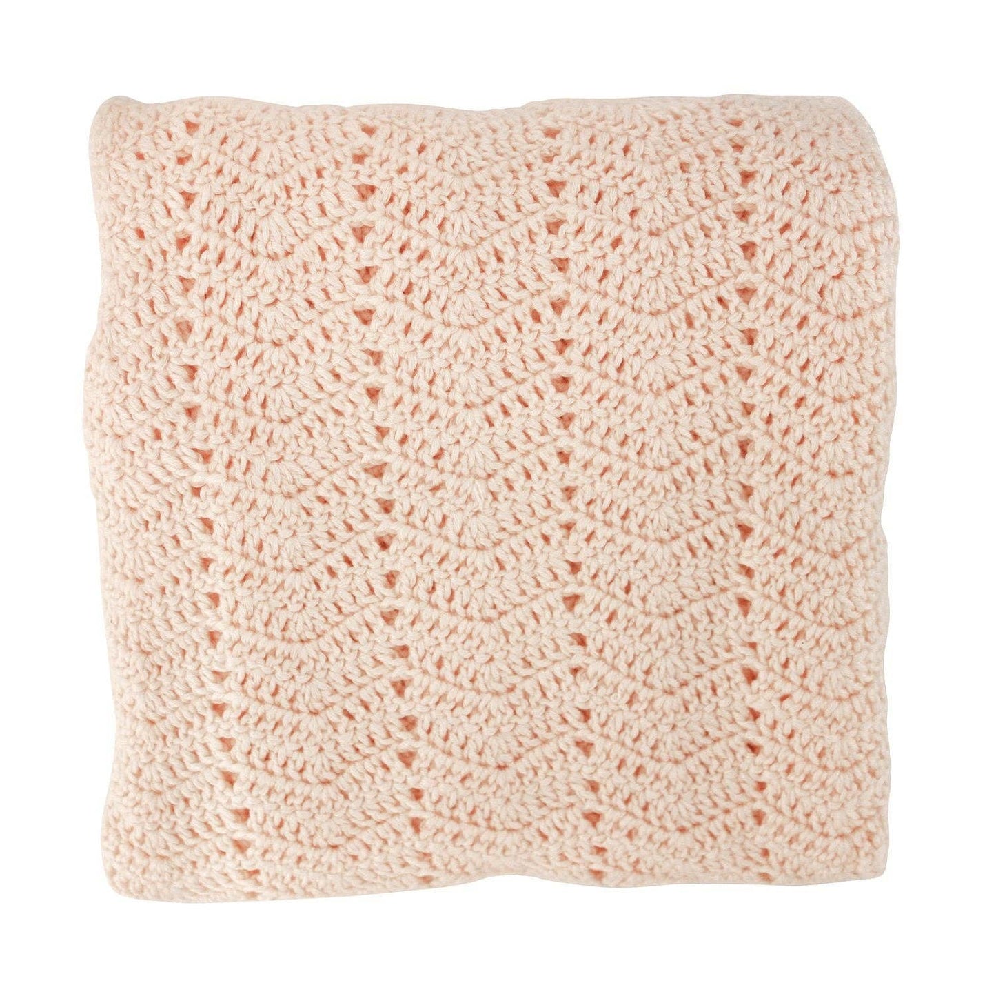 Peach Crochet Baby Blanket