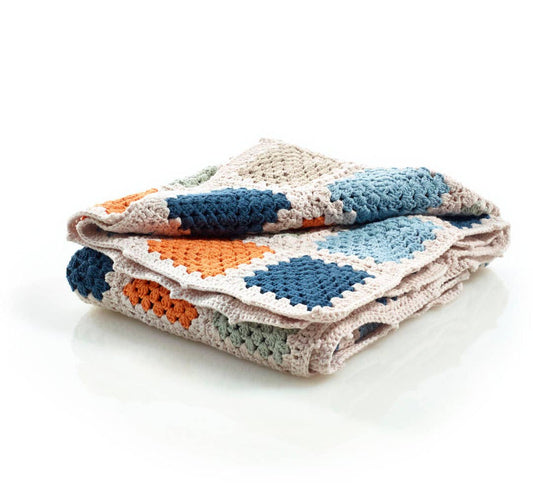 Organic Granny Square Pup Blanket
