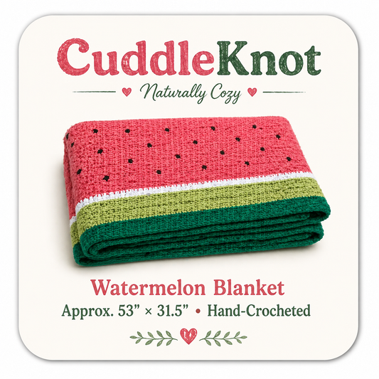 Watermelon Crochet Blanket