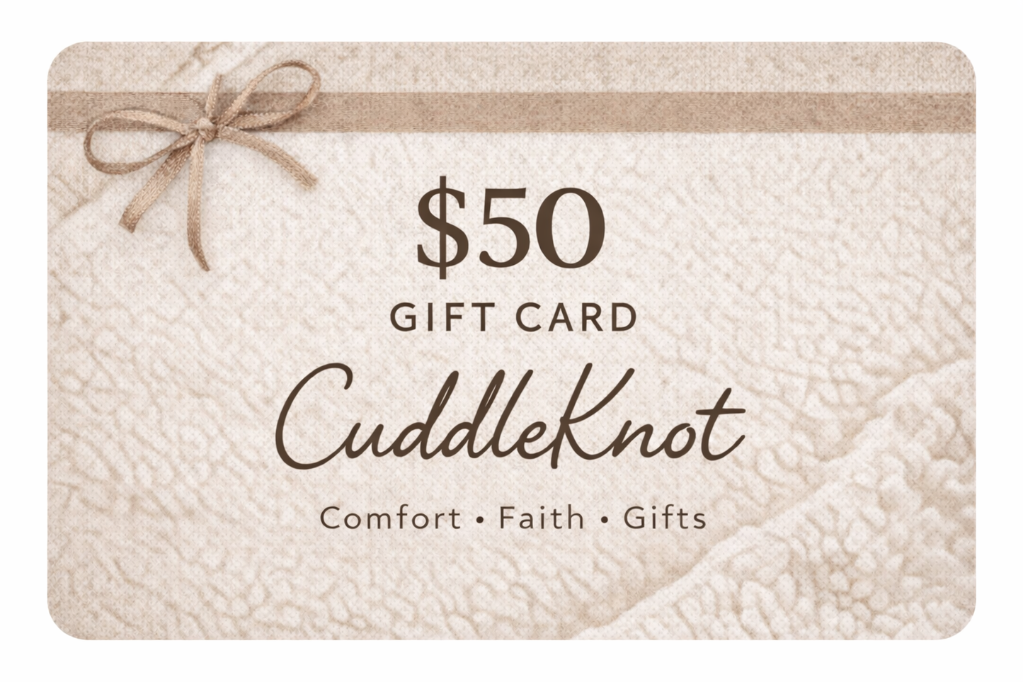 CuddleKnot Virtual Gift Card